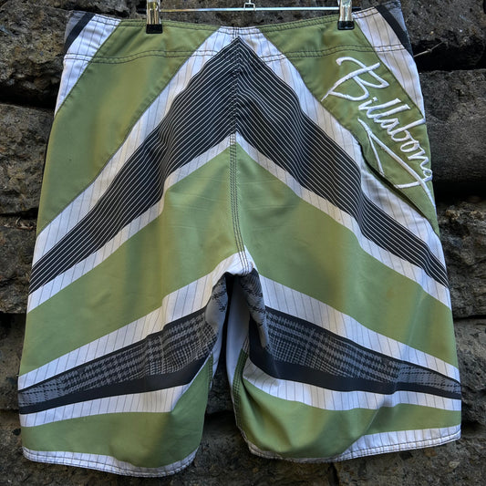 Y2K Andy Irons Signature Samurai Billabong Boardshorts - Size 38