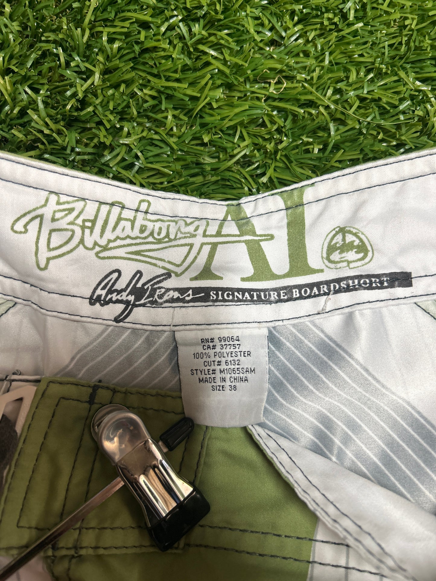 Y2K Andy Irons Signature Samurai Billabong Boardshorts - Size 38