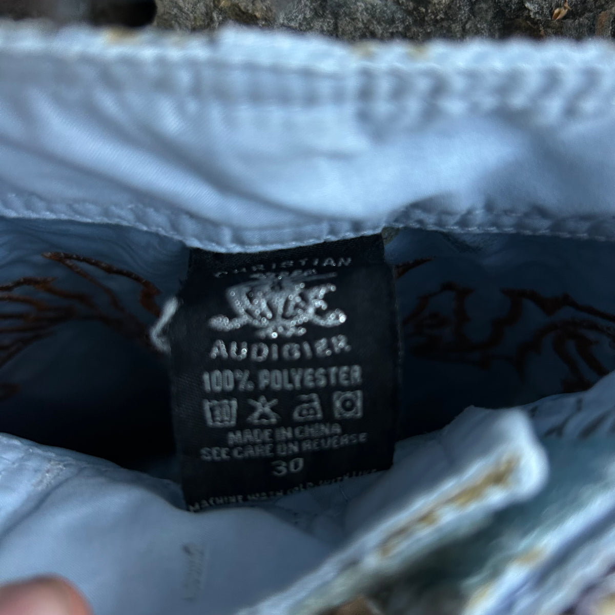Y2K Christian Audigier Boardshorts - 30