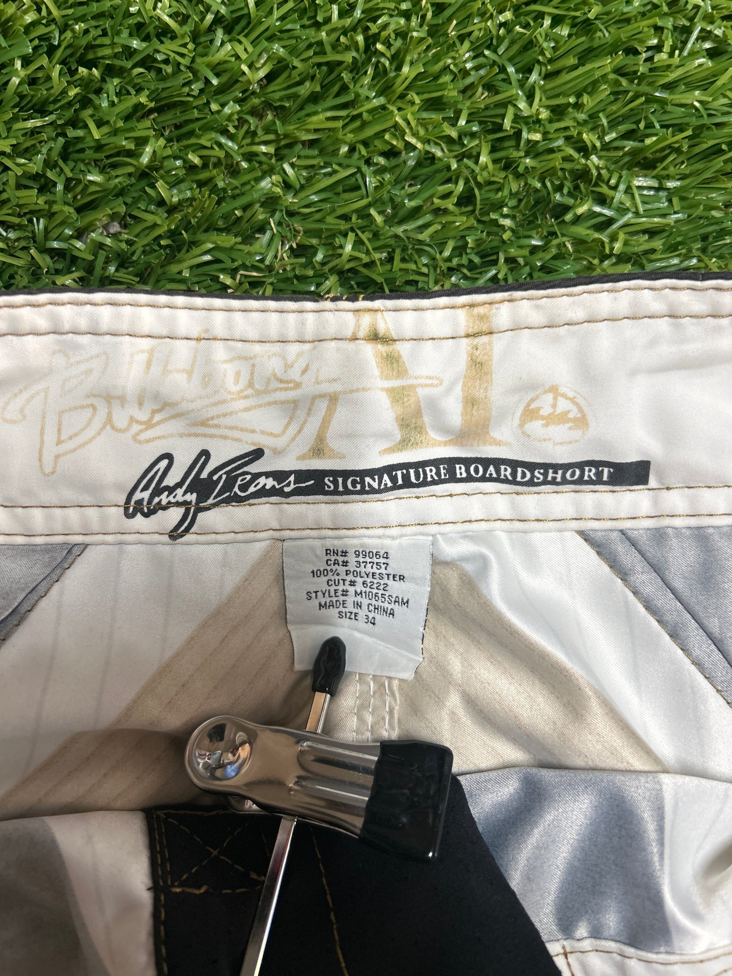 Y2K Andy Irons Signature Samurai Billabong Boardshorts - Size 34