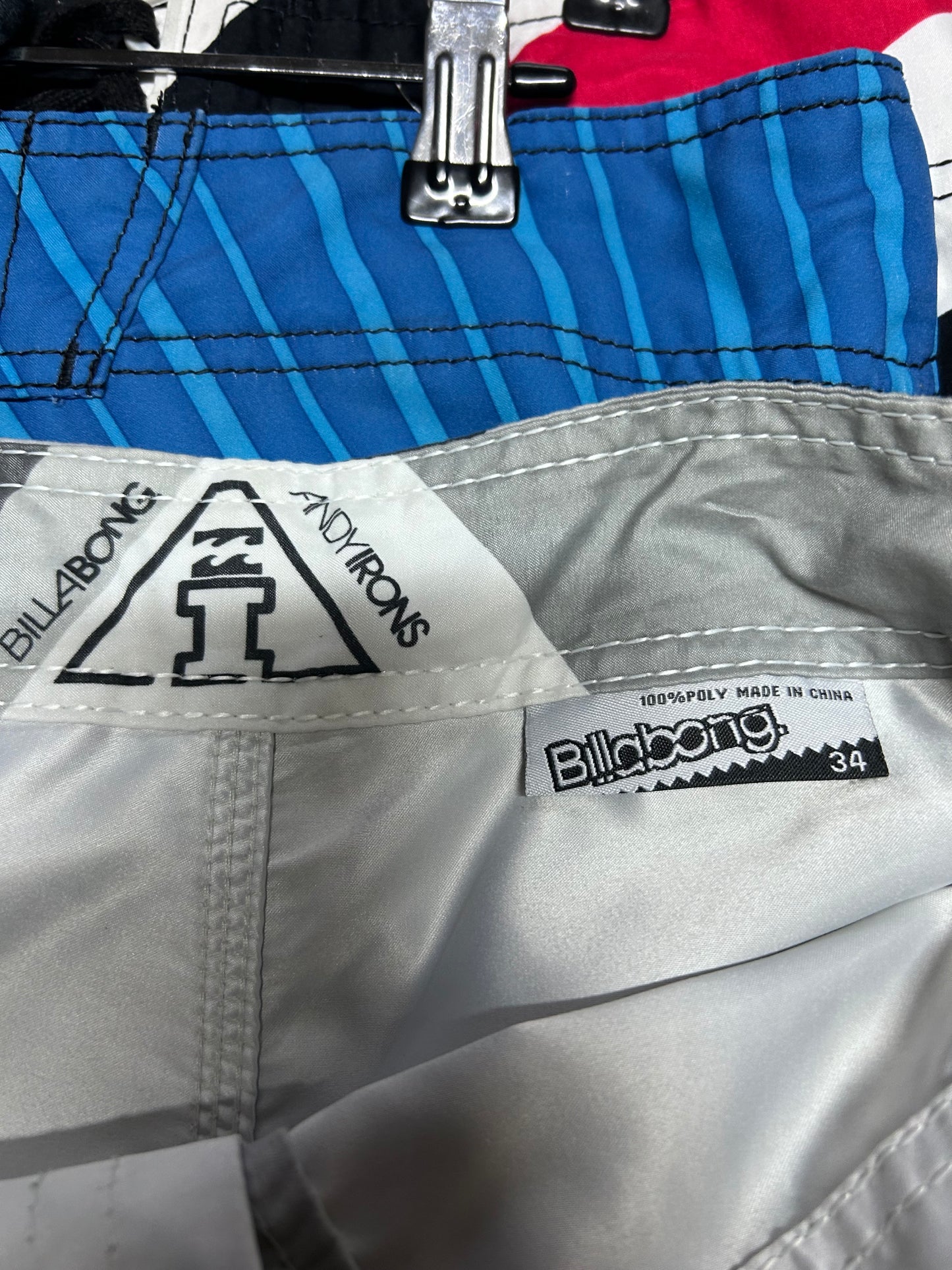 Y2K Andy Irons Signature Billabong Boardshorts - Size 34