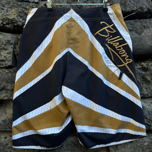 Y2K Andy Irons Signature Samurai Billabong Boardshorts - Size 34