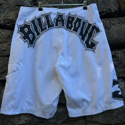 Y2K Billabong Spellout Boardshorts - Size 36