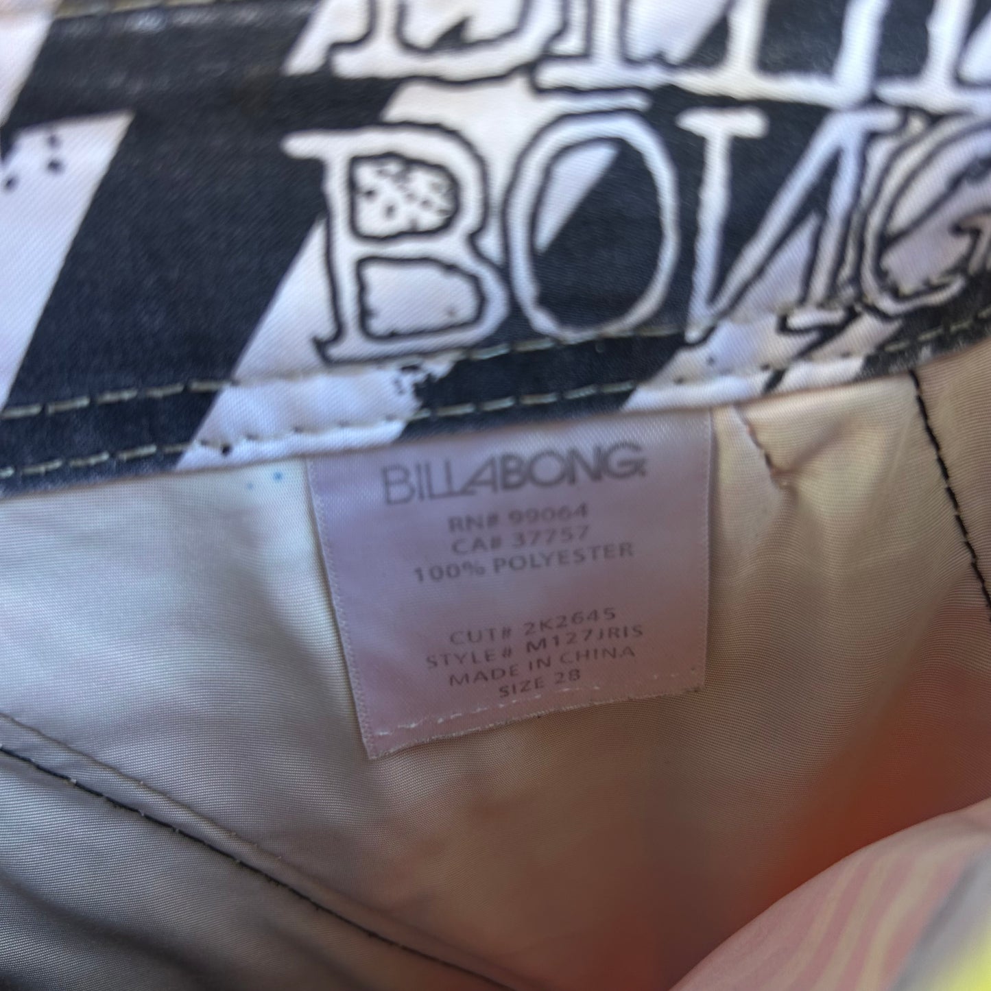 Y2K Andy Irons Style Billabong Boardshorts - Size 28