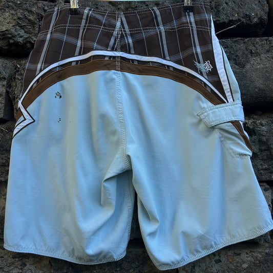 Y2K Mark Occhilupo Signature Billabong Boardshorts - Size 34