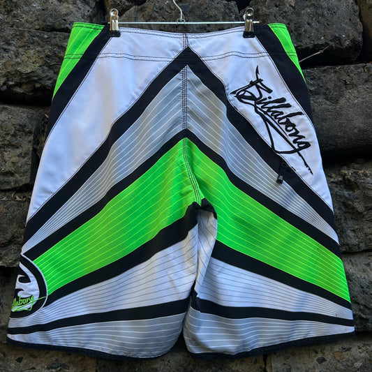 Y2K Andy Irons Signature Samurai Billabong Boardshorts - Size 32