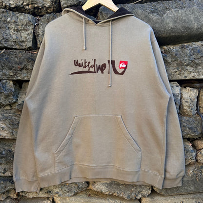 Y2K Quiksilver brown hoodie