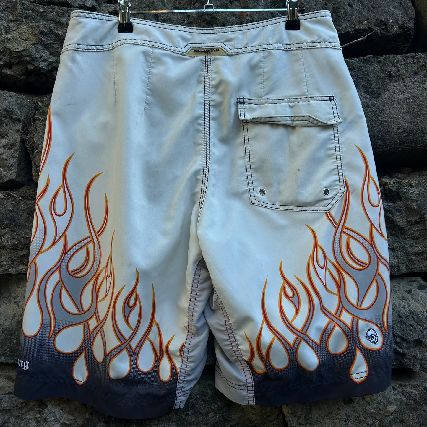 Y2K Billabong Flame Boardshorts - Size 34 (rare)