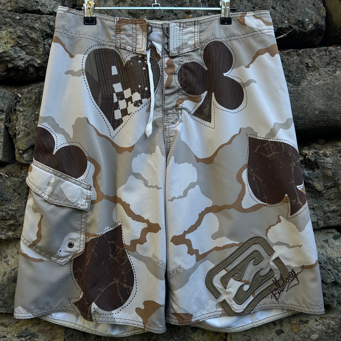 Y2K Taj Burrow Royal Flush Billabong Boardshorts - Size 32