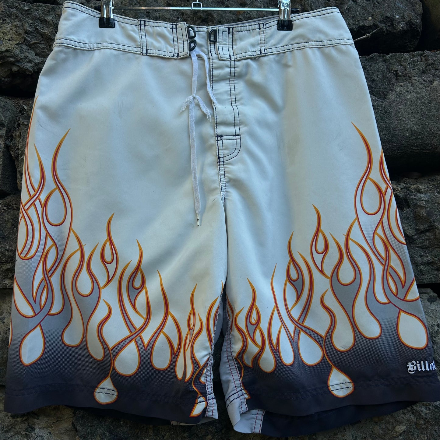 Y2K Billabong Flame Boardshorts - Size 34 (rare)