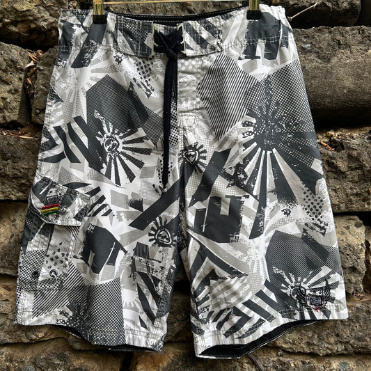 Y2K Billabong Spellout Boardshorts - Size 32