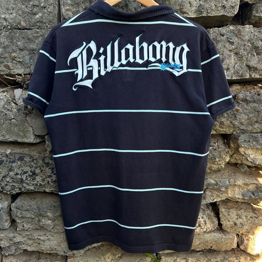 Y2K billabong polo with spellout 