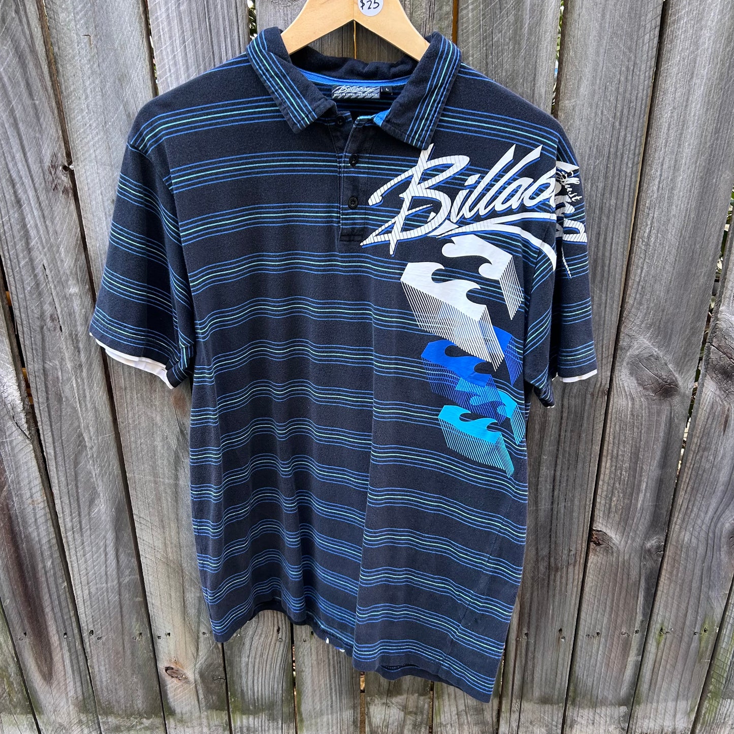 Y2K Billabong spellout polo