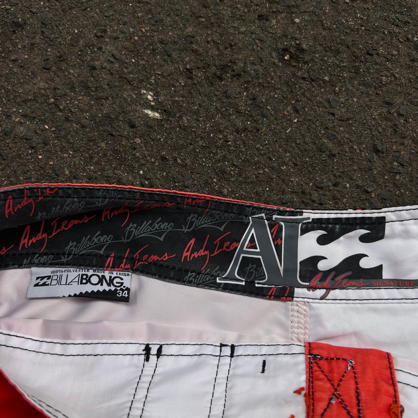 Vintage Andy Irons Signature Billabong Boardshorts W34’