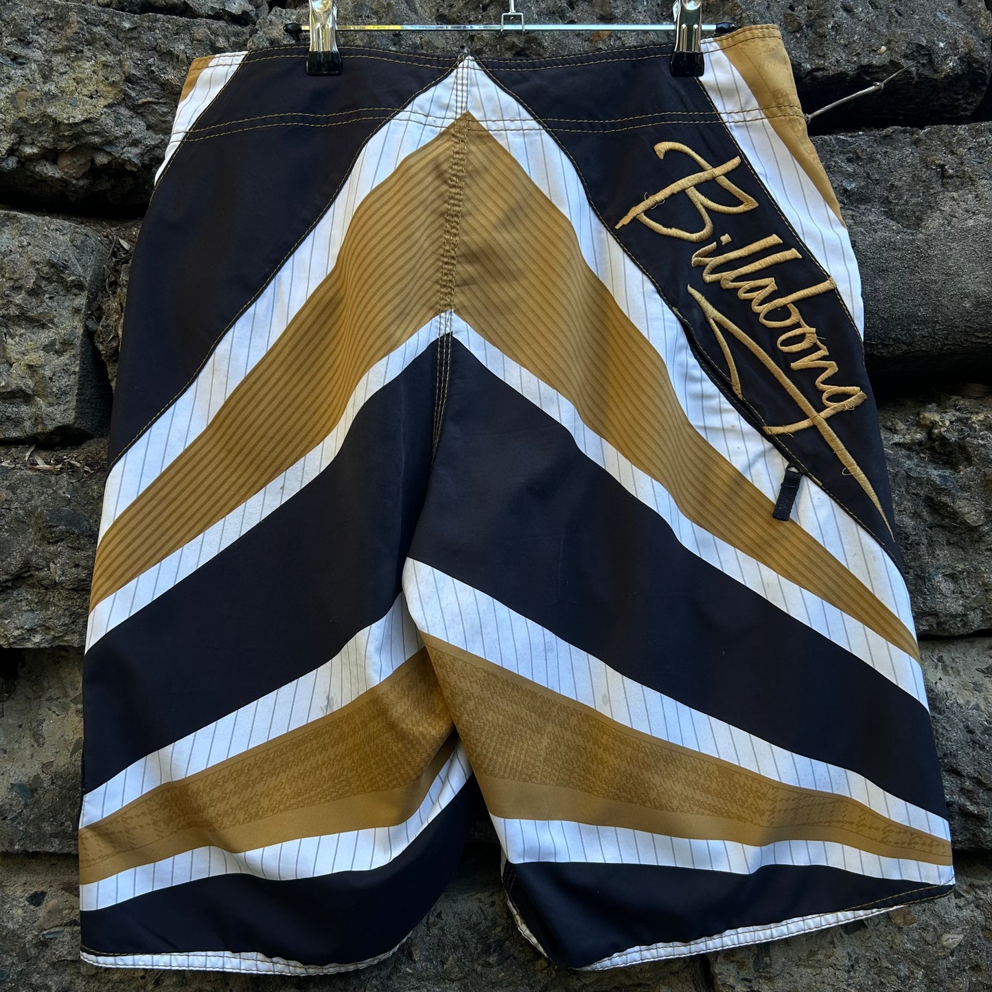 Y2K Andy Irons Signature Samurai Billabong Boardshorts - Size 34