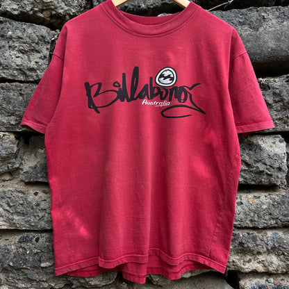 Y2K spellout red surfwear shirt 