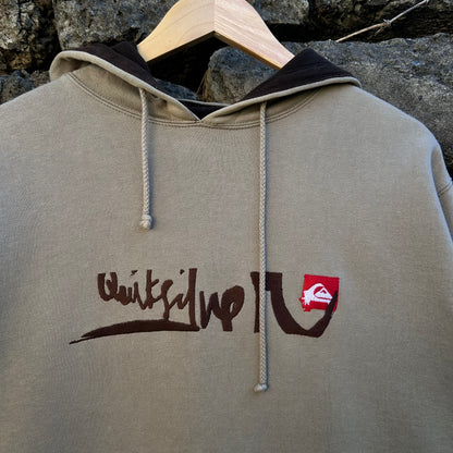 Y2K Quiksilver brown hoodie