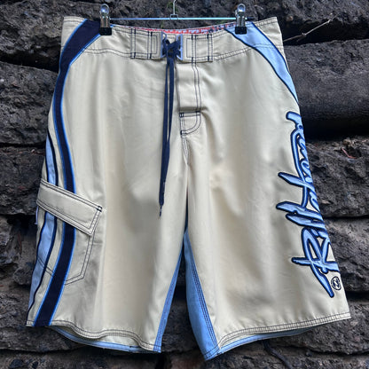 Y2K Mark Occhilupo Signature Billabong Boardshorts - Size 32