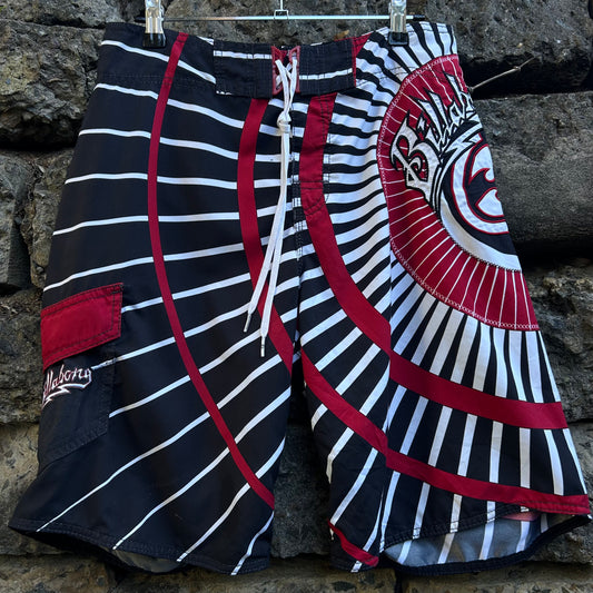 Y2K billabong black and red 