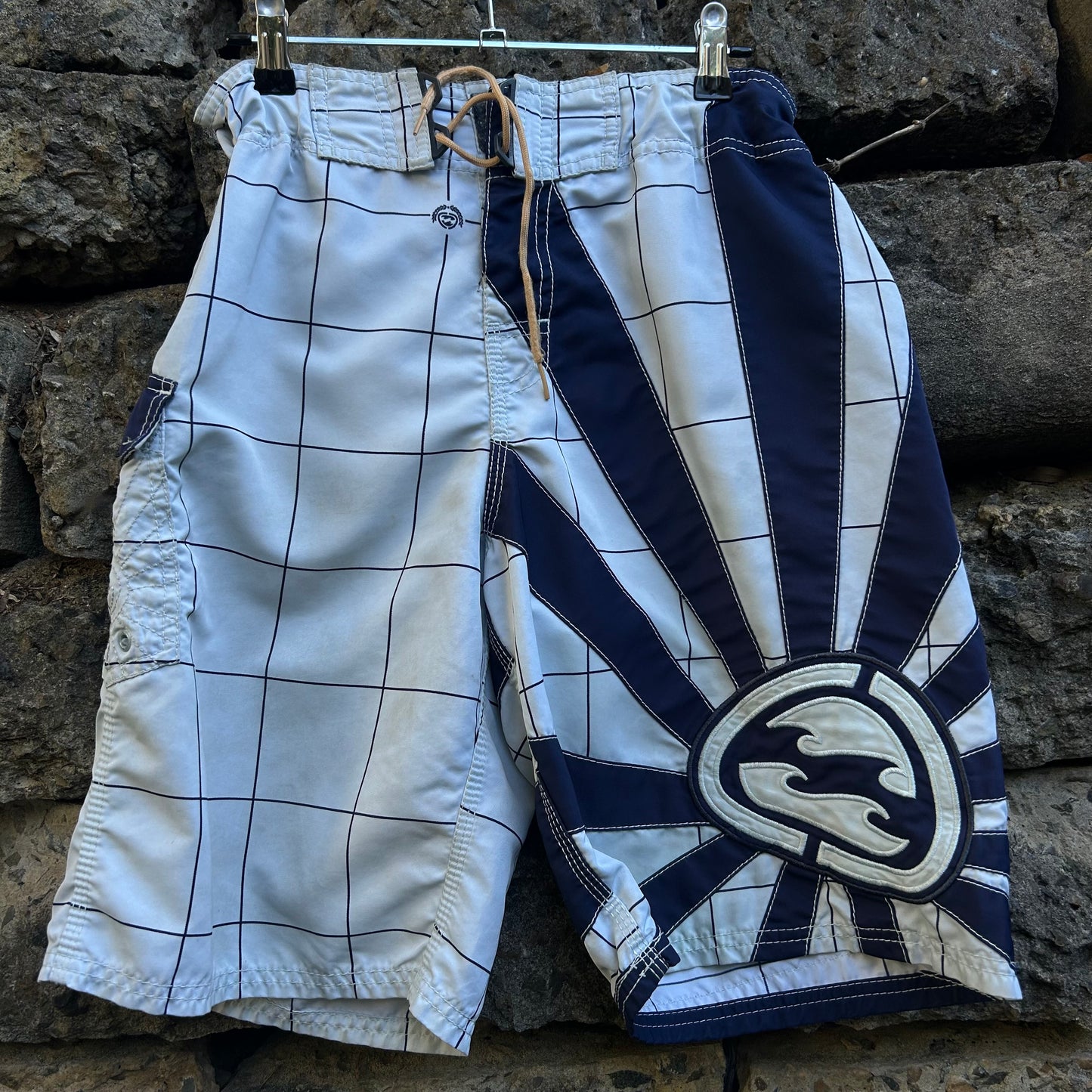 Y2K Andy Irons Signature Rising Sun Billabong Boardshorts - Size 30