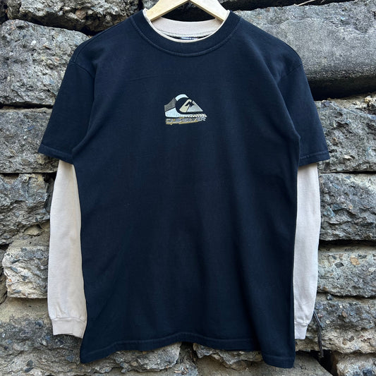 Y2K Quiksilver layered long sleeve top