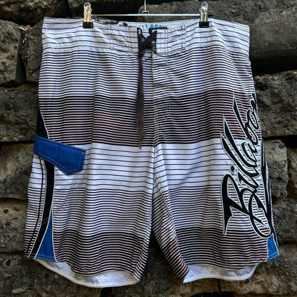 Billabong spellout Y2K, blue and white, vintage surfwear 