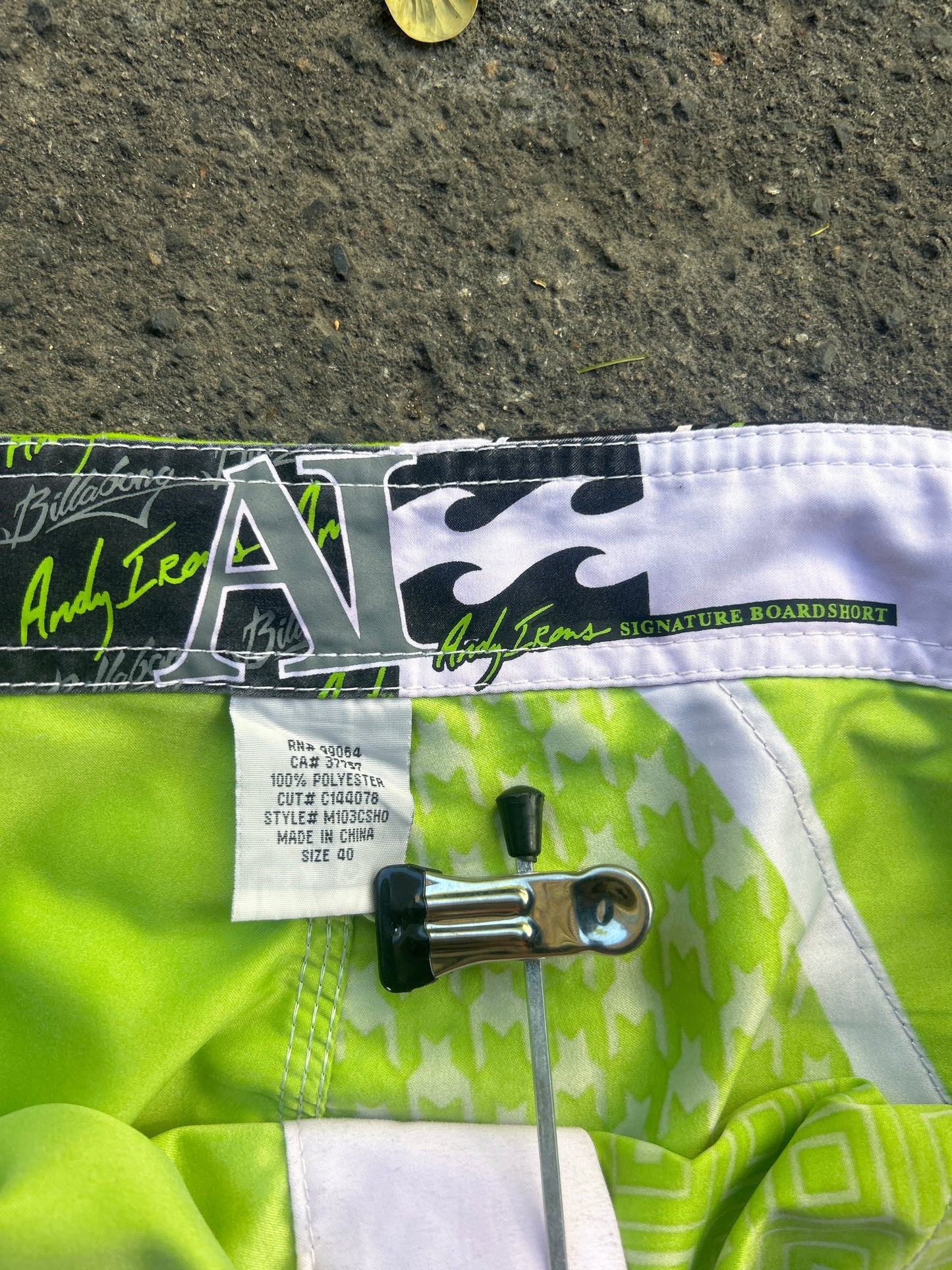 Y2K Andy Irons Signature Billabong Boardshorts - Size 38