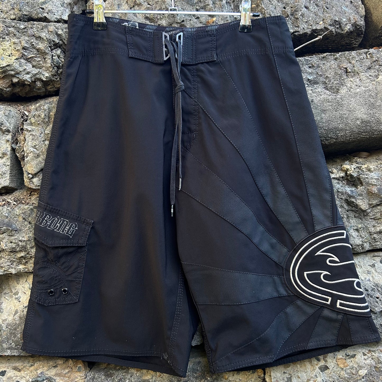 Y2K Andy Irons Signature Rising Sun Billabong Boardshorts - Size 30