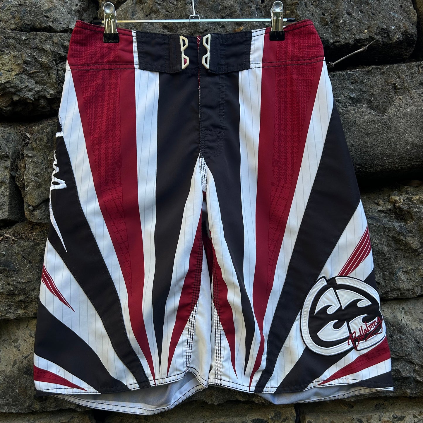 Y2K Andy Irons Signature Samurai Billabong Boardshorts - Size 28