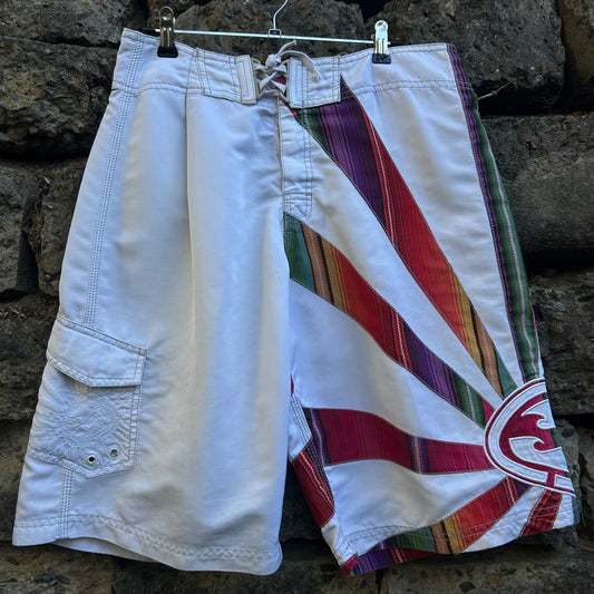 White and rainbow Y2K billabong 
